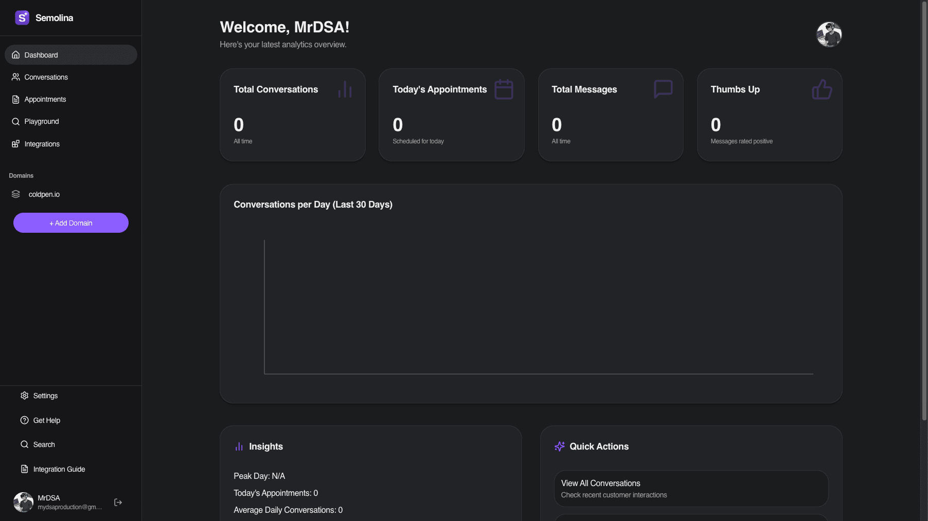app screen